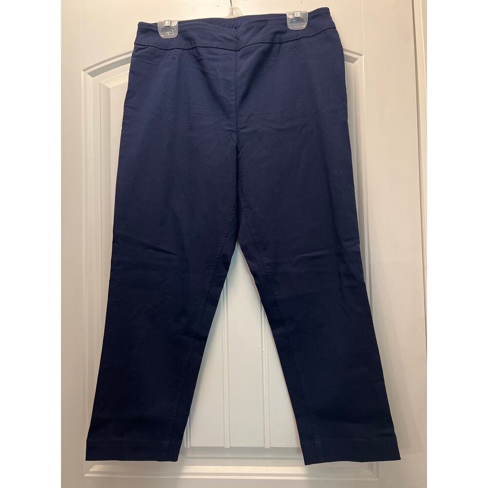 Soft Surroundings Women’s SoftEssential Casual Superla Pull On Pants Size L Blue